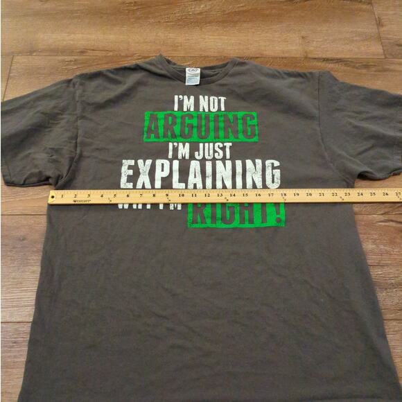 VTG Delta I'm Not Arguing I'm Just Explaining Why I'm Right Adul XXL Joke Y2K - Picture 5 of 6